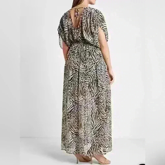 NWT. Express. MAXI DRESS Animal Print. SIZE SMALL - Picture 2 of 13